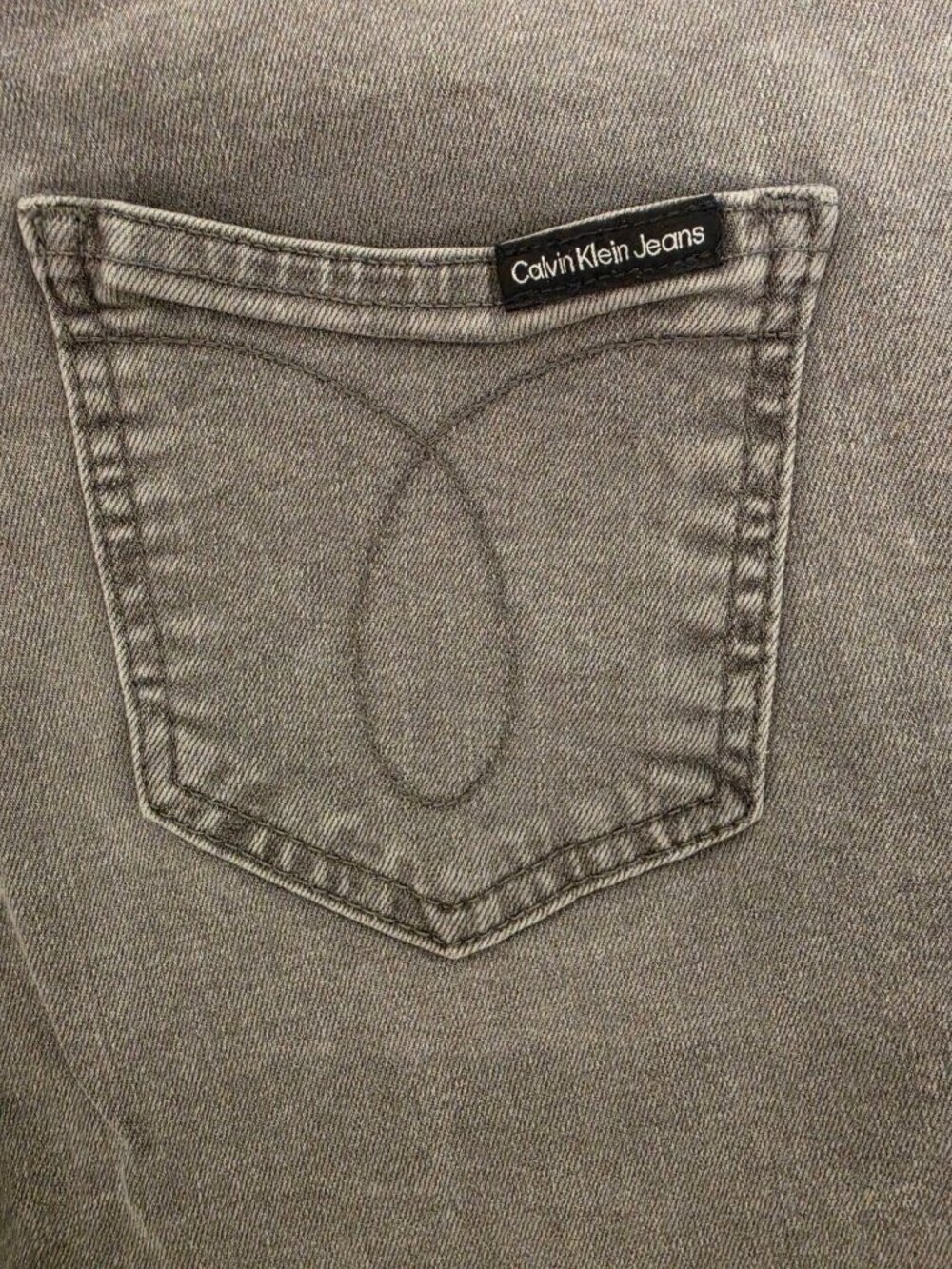 alvin Klein High Rise Skinny Jeans Womens 14 Gray Faded Charcoal Pants 33x28.5 - Picture 3 of 13